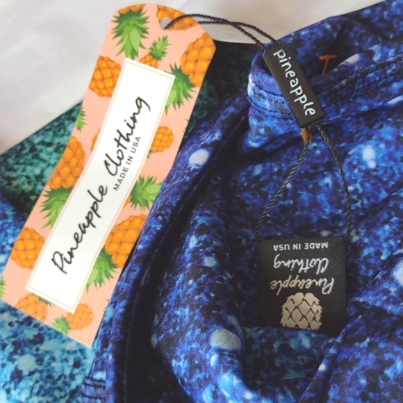 Ocean Drive Ellie 💙 Blue Pineapple Leggings 🎁 😊 NWT - Picture 2 of 7